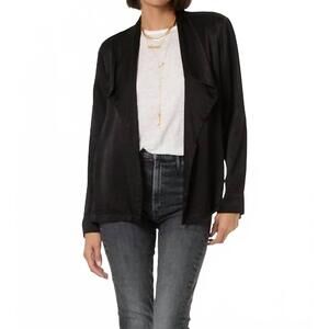 NEW YOUNG FABULOUS & BROKE chicago crop coat in black